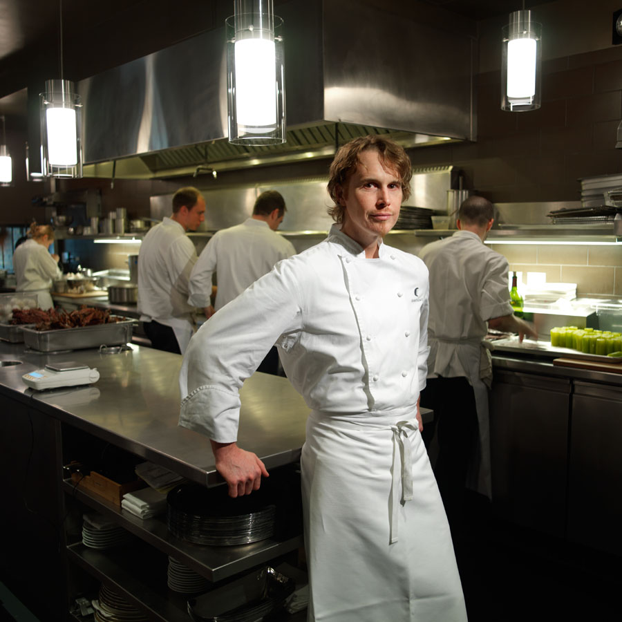 Chef Grant Achatz at Next, Chicago, for Cooking Light magazine